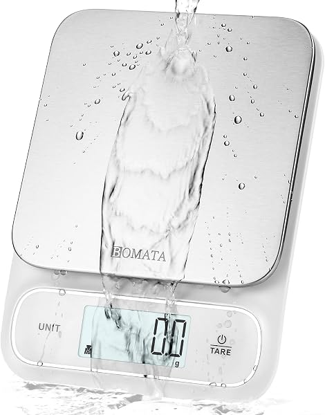 BOMATA — Balance de cuisine étanche IPX6, précision 0,1 g